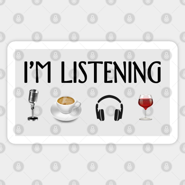 im listening Sticker by aluap1006